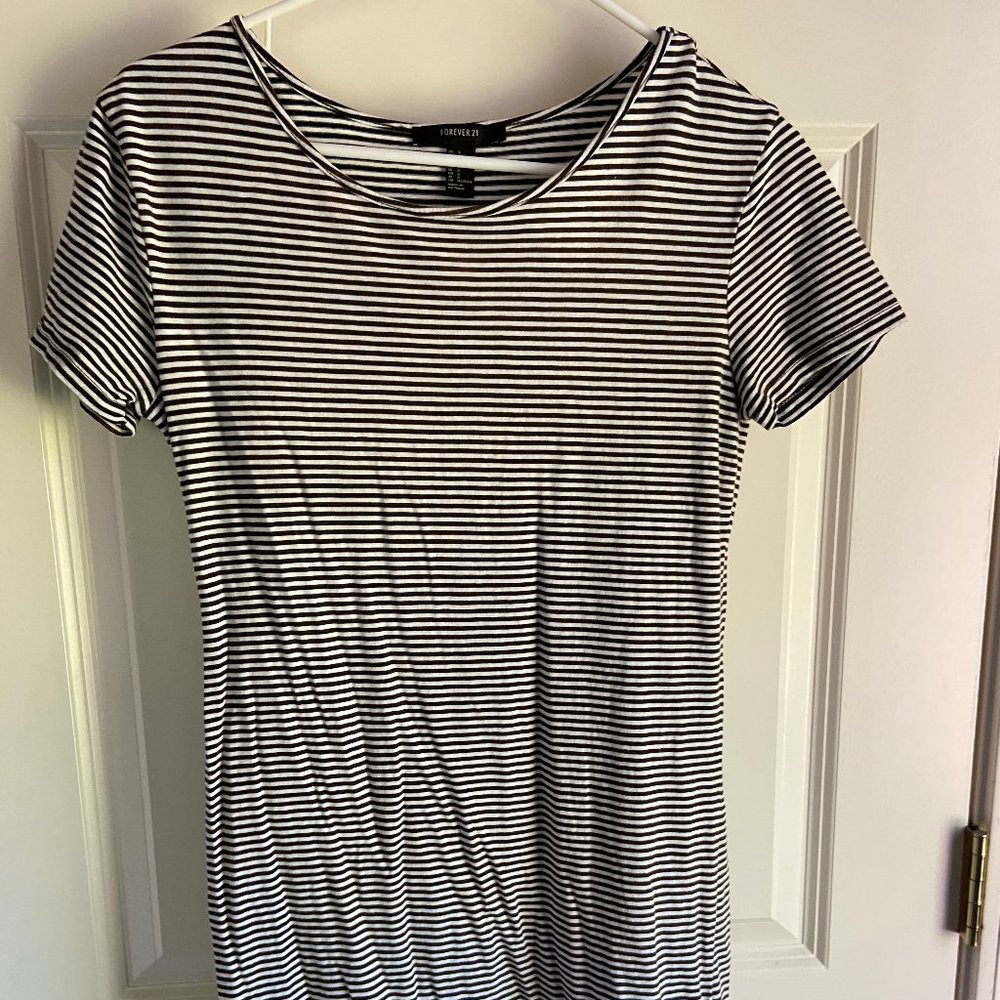 Forever 21 Stripped T Shirt Dress